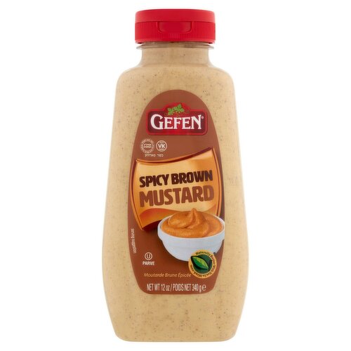 Gefen Spicy Brown Mustard, 12 oz