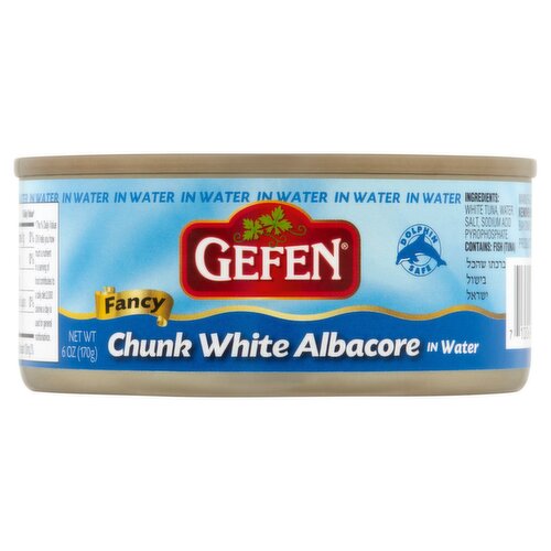 Gefen Fancy Chunk White Albacore in Water, 6 oz