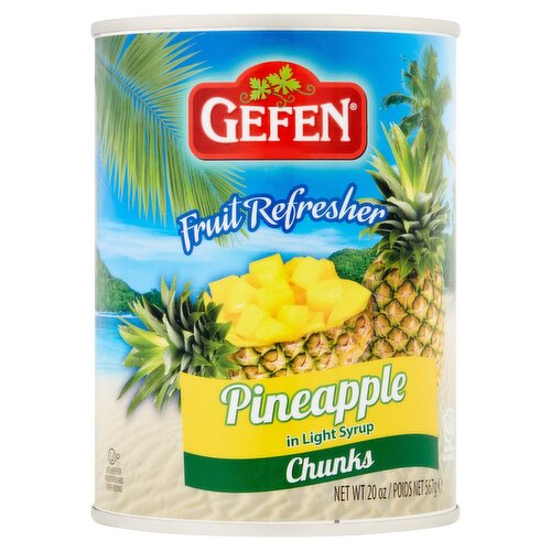 Gefen Chunks Pineapple in Light Syrup, 20 oz