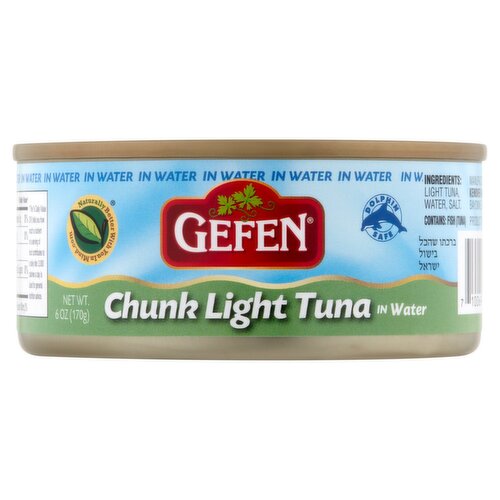 Gefen Chunk Light Tuna in Water, 6 oz