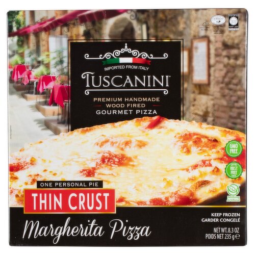 Tuscanini One Personal Pie Thin Crust Margherita Gourmet Pizza, 8.3 oz