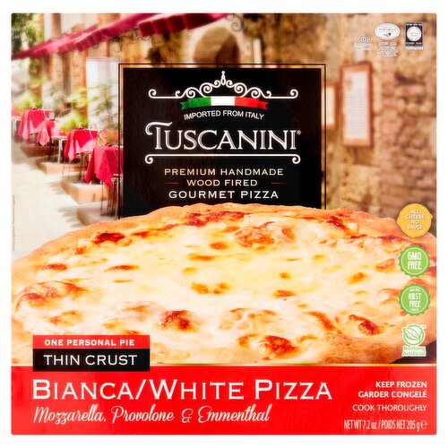 Tuscanini Bianca/White Pizza Thin Crust Gourmet Pizza, 7.2 oz