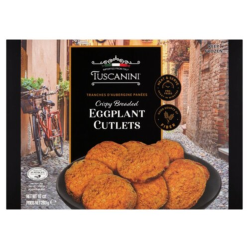 Tuscanini Crispy Breaded Eggplant Cutlets, 10 oz