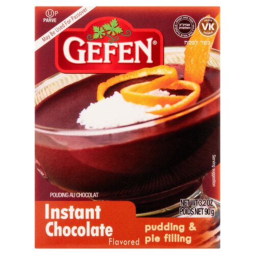 Gefen Instant Chocolate Flavored Pudding & Pie Filling 3.2 oz