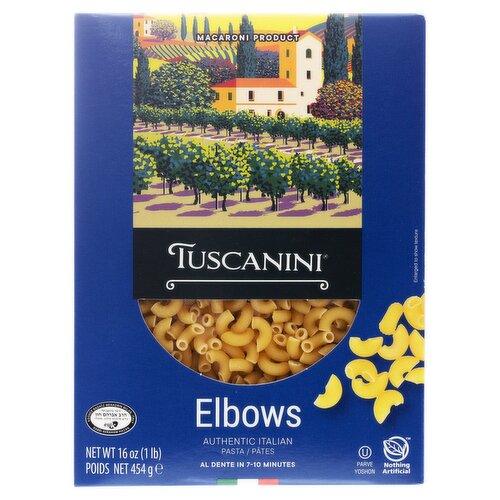 Tuscanini Authentic Italian Elbows Pasta, 16 oz