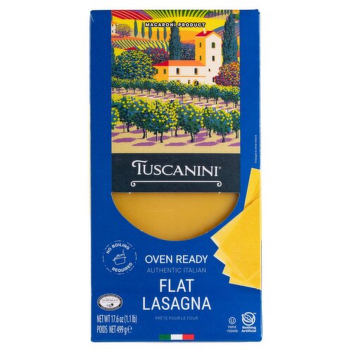 Tuscanini Authentic Italian Flat Lasagna, 17.6 oz