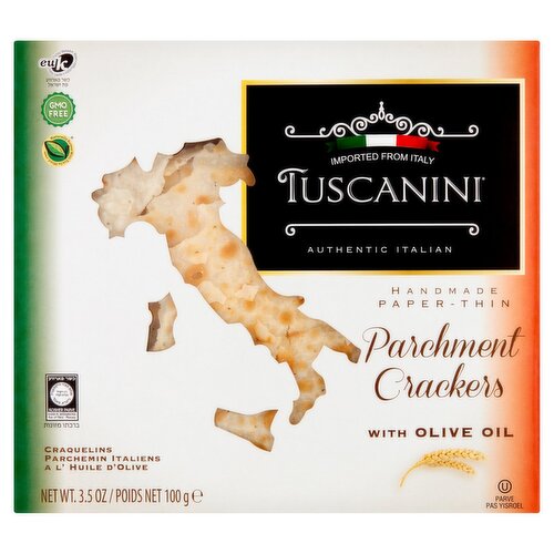 Tuscanini Parchment Crackers with Olive Oil, 3.5 oz