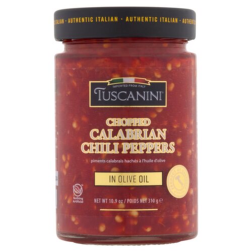 Tuscanini Chopped Calabrian Chili Peppers In Olive Oil, 10.9 oz