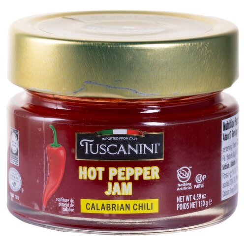 Tuscanini Hot Pepper Jam Calabrian Chili, 4.59 oz