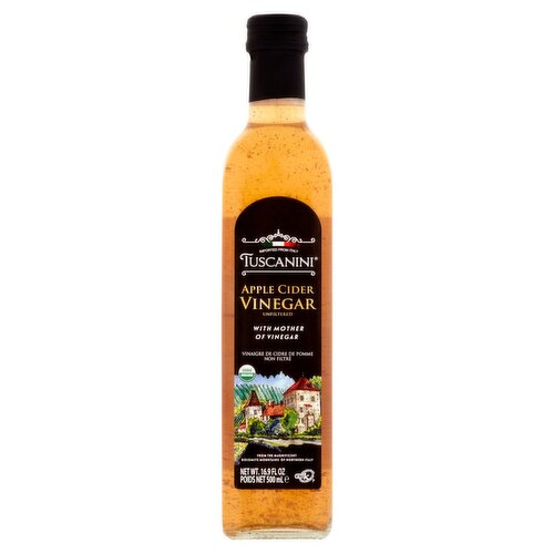 Tuscanini Unfiltered Apple Cider Vinegar, 16.9 fl oz