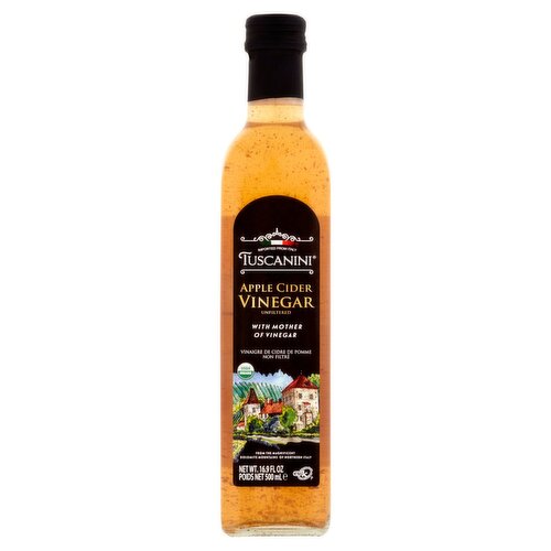 Tuscanini Unfiltered Apple Cider Vinegar, 16.9 fl oz