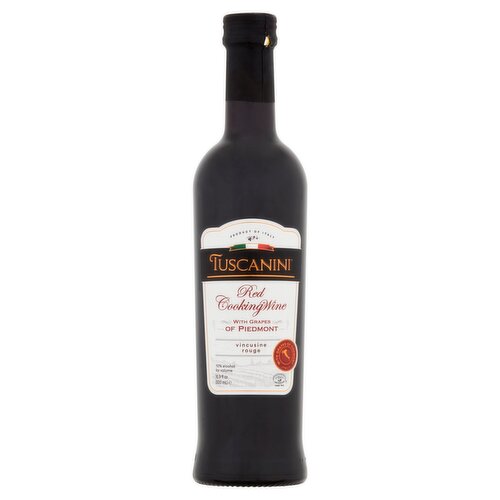 Tuscanini Red Cooking Wine with Grapes of Piedmont, 16.9 fl oz