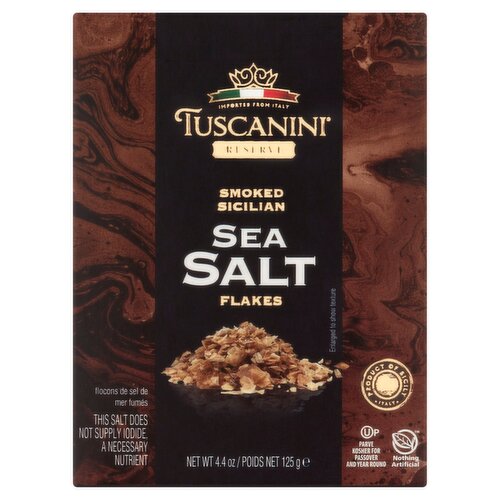 Tuscanini Smoked Sicilian Sea Salt Flakes, 4.4 oz