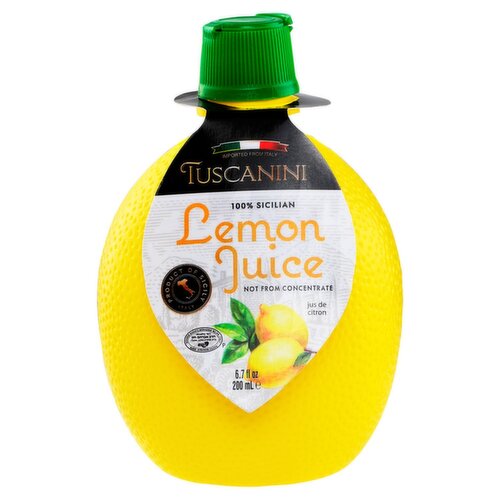 Tuscanini 100% Silican Lemon Juice, 6.7 fl oz