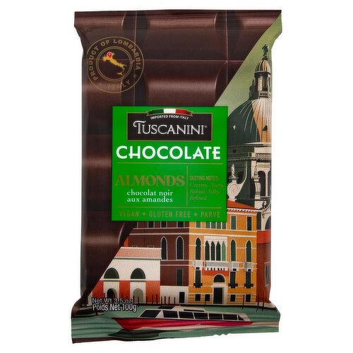 Tuscanini Almonds Chocolate, 3.5 oz