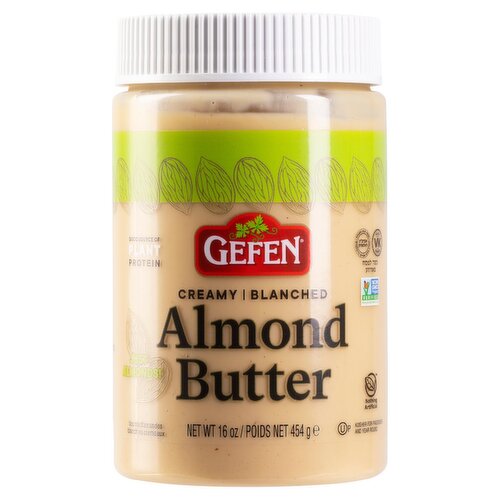Gefen Creamy Blanched Almond Butter, 16 oz