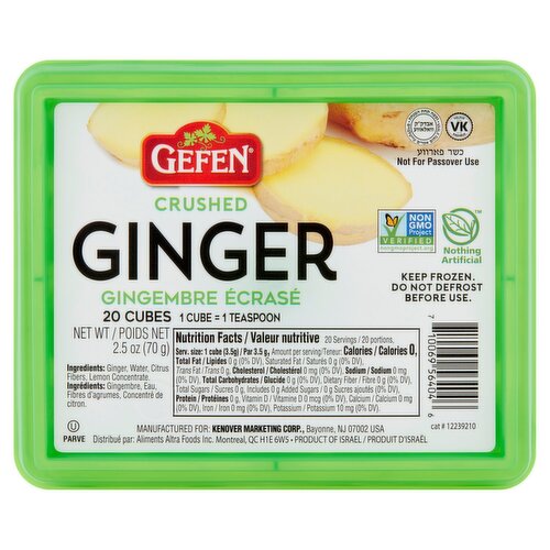 Gefen Crushed Ginger Cubes, 20 count, 2.5 oz