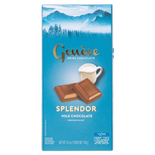 Genève Splendor Swiss Milk Chocolate, 3.5 oz