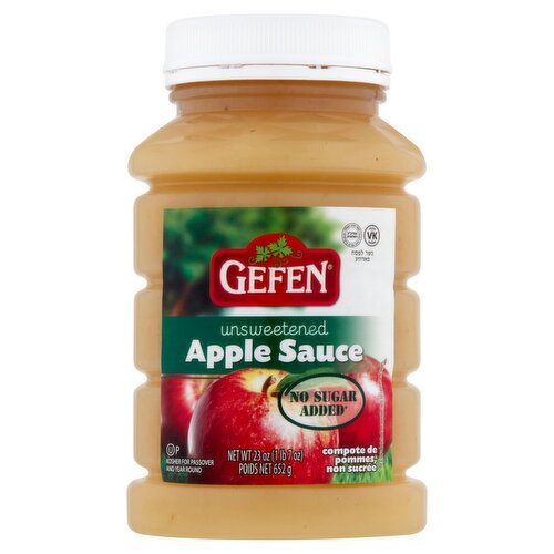 Gefen Unsweetened Apple Sauce, 23 oz