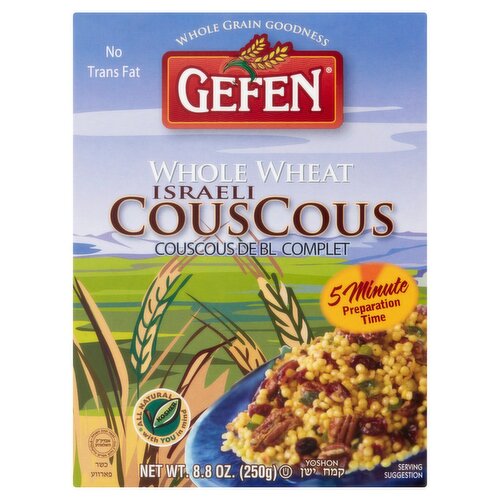 Gefen Whole Wheat Israeli Couscous, 8.8 oz