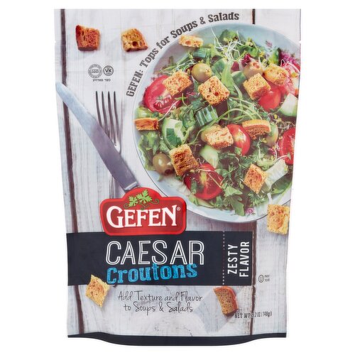 Gefen Zesty Flavor Caesar Croutons, 5.2 oz 