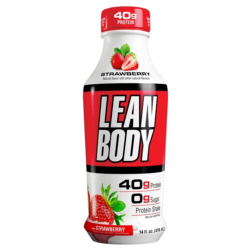 Lean Body Strawberry Protein Shake, 14 fl oz