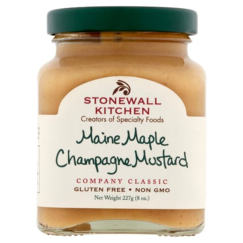 Stonewall Kitchen Maine Maple Champagne Mustard, 8 oz