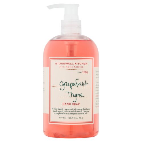 Stonewall Kitchen Grapefruit Thyme Hand Soap, 16.9 fl oz