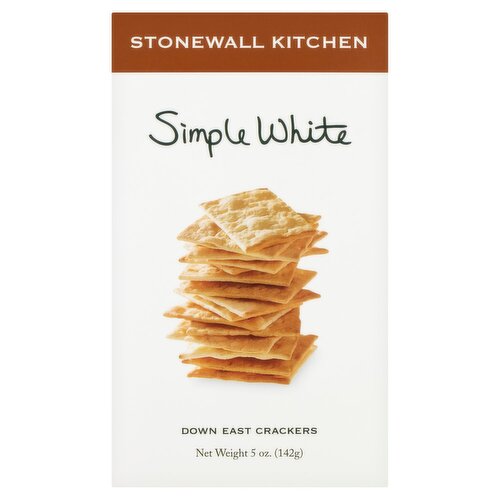 Stonewall Kitchen Simple White Down East Crackers, 5 oz