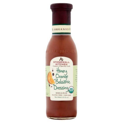 Stonewall Kitchen Organic Honey Orange Balsamic Dressing, 11 fl oz