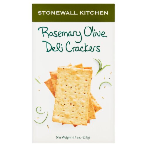 Stonewall Kitchen Rosemary Olive Deli Crackers, 4.7 oz