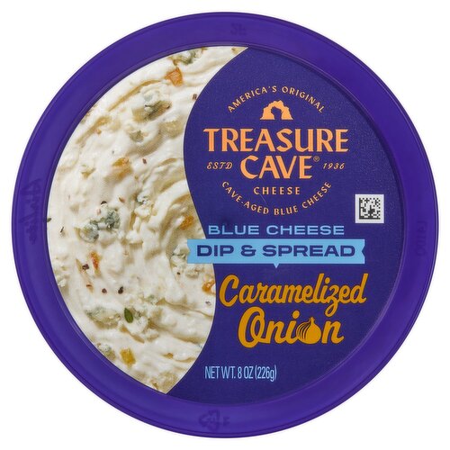 Treasure Cave Caramelized Onion Blue Cheese Dip & Spread, 8 oz