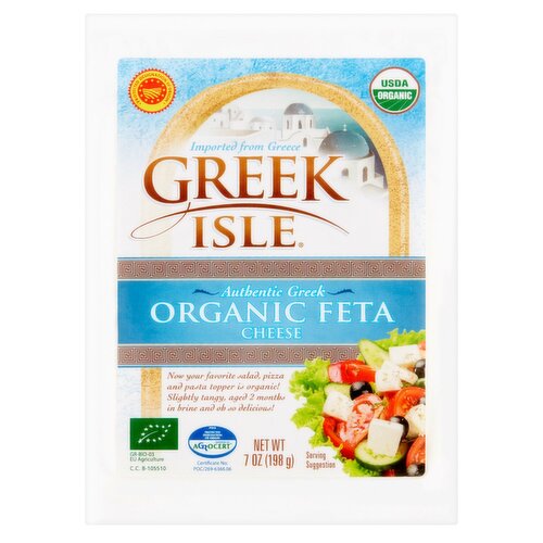 Greek Isle Authentic Greek Organic Feta Cheese, 7 oz