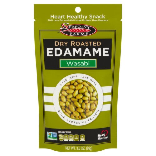 Seapoint Farms Wasabi Dry Roasted Edamame, 3.5 oz