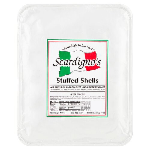 Scardigno's Stuffed Shells, 4 lbs