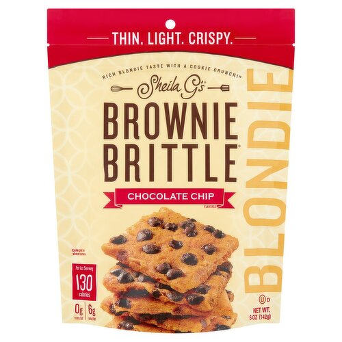 Sheila G's Blondie Chocolate Chip Flavored Brownie Brittle, 5 oz