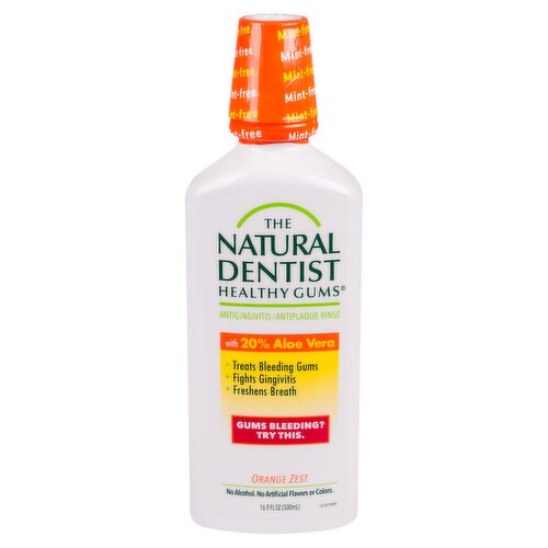 The Natural Dentist Healthy Gums Orange Zest Antigingivitis/Antiplaque Rinse, 16.9 fl oz