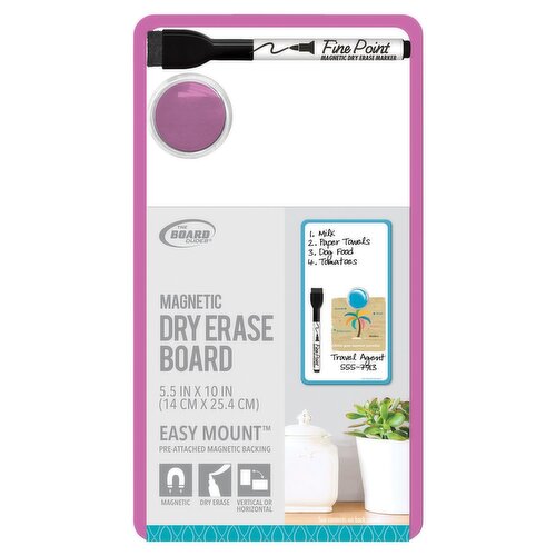 The Board Dudes Easy Mount Magnetic Dry Erase Marker and Board