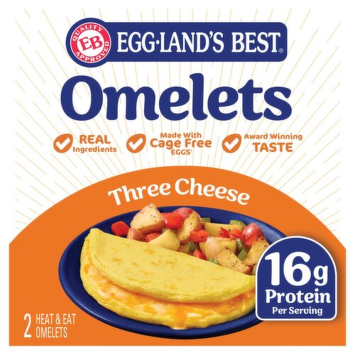 Eggland's Best Three Cheese Frozen Omelets, 2 Count