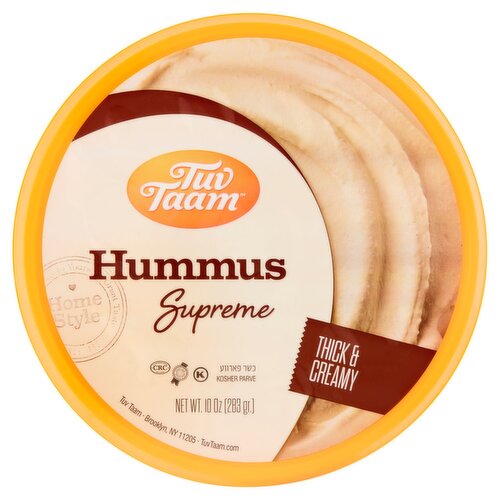 Tuv Taam Thick & Creamy Supreme Hummus, 10 oz