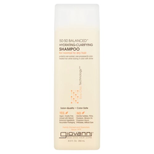 Giovanni 50:50 Balanced Hydrating-Clarifying Shampoo, 8.5 fl oz