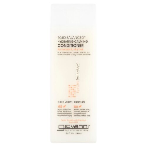 Giovanni 50:50 Balanced Hydrating-Calming Conditioner, 8.5 fl oz