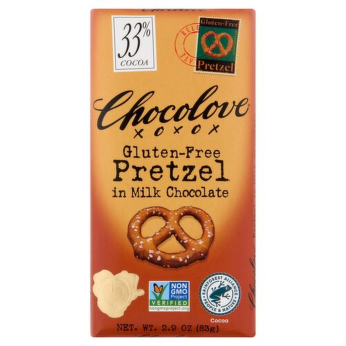 Chocolove Gluten-Free Pretzel in Milk Chocolate, 2.9 oz