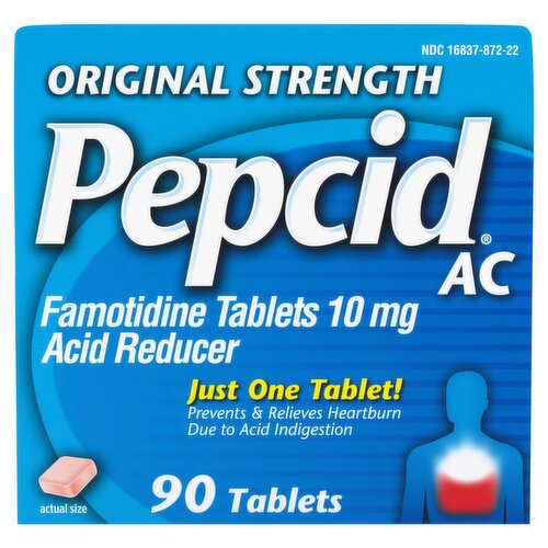 Pepcid Original Strength AC Tablets, 90 count