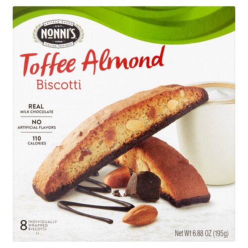 Nonni's Toffee Almond Biscotti, 8 count, 6.88 oz