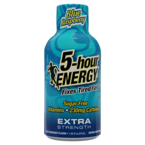 5-hour Energy Blue Raspberry Flavor Extra Strength Dietary Supplement, 1.93 fl oz