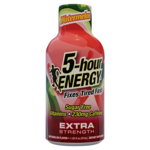 5-hour Energy Watermelon Flavor Extra Strength Dietary Supplement, 1.93 fl oz