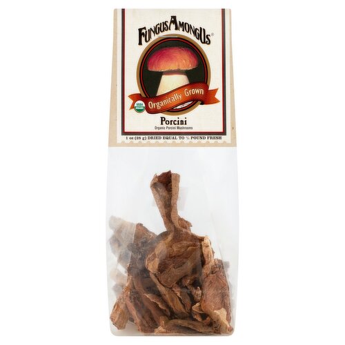 FungusAmongUs Organically Grown Porcini Mushrooms, 1 oz