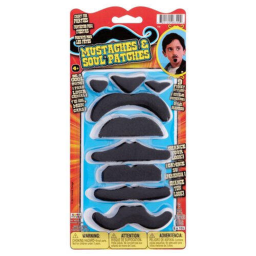 Good Things Mustaches & Soul Patches, Age 4+, 9 count