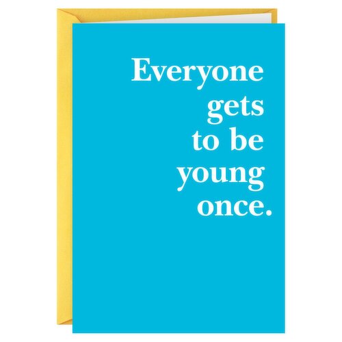 Hallmark Shoebox Funny Birthday Card (Young Once)